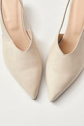 Eros Leather Mules - Cream