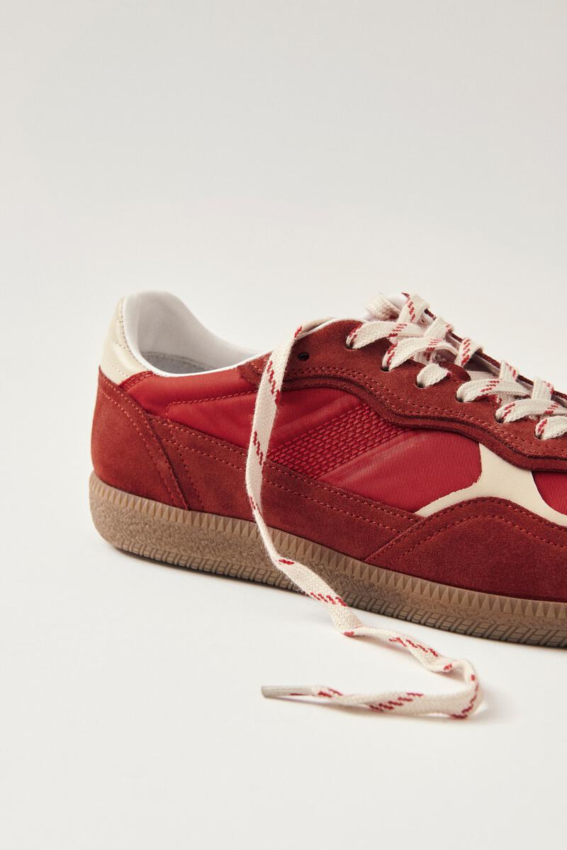 Rife Leather Sneakers - Sheen Red