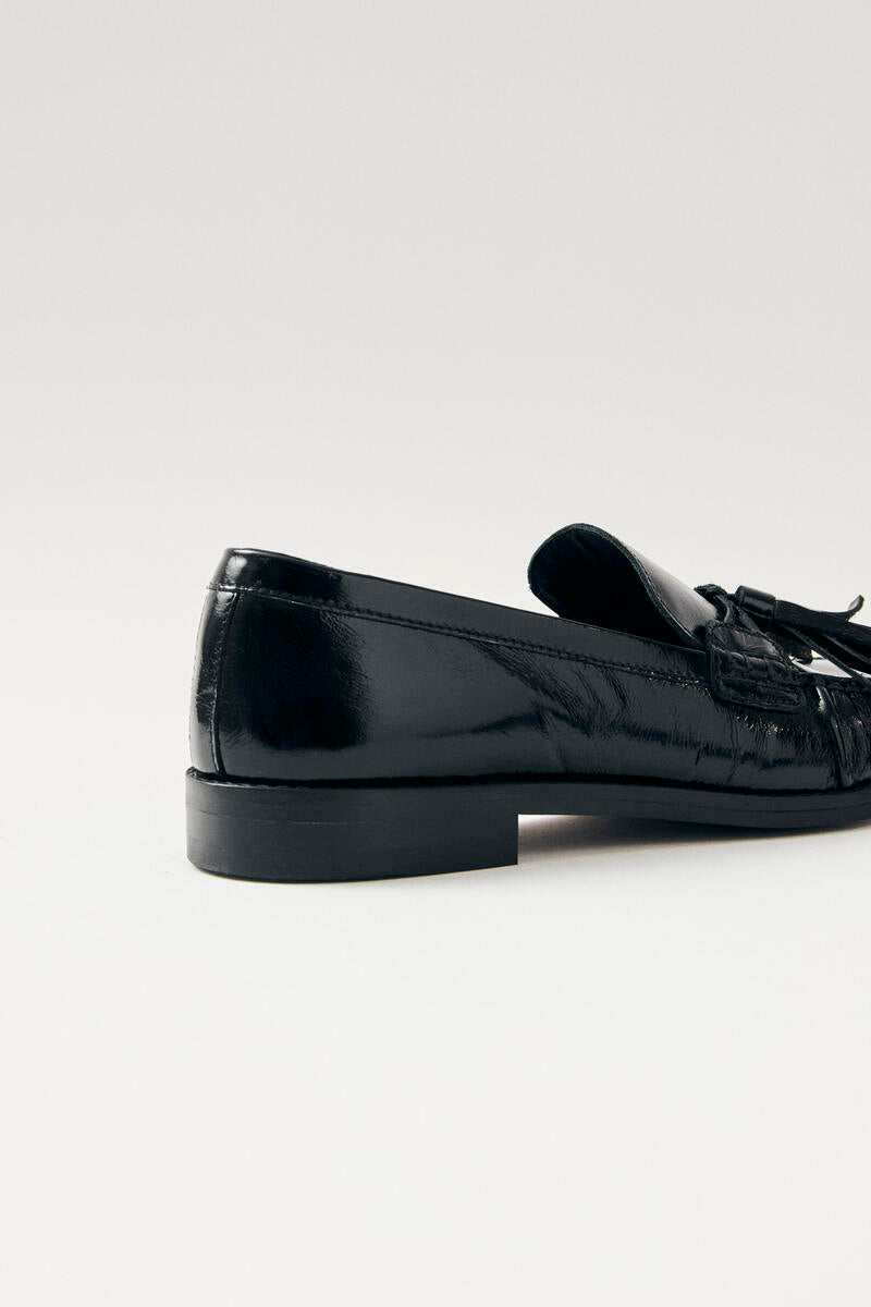 Marietta Onix Leather Loafers - Svart