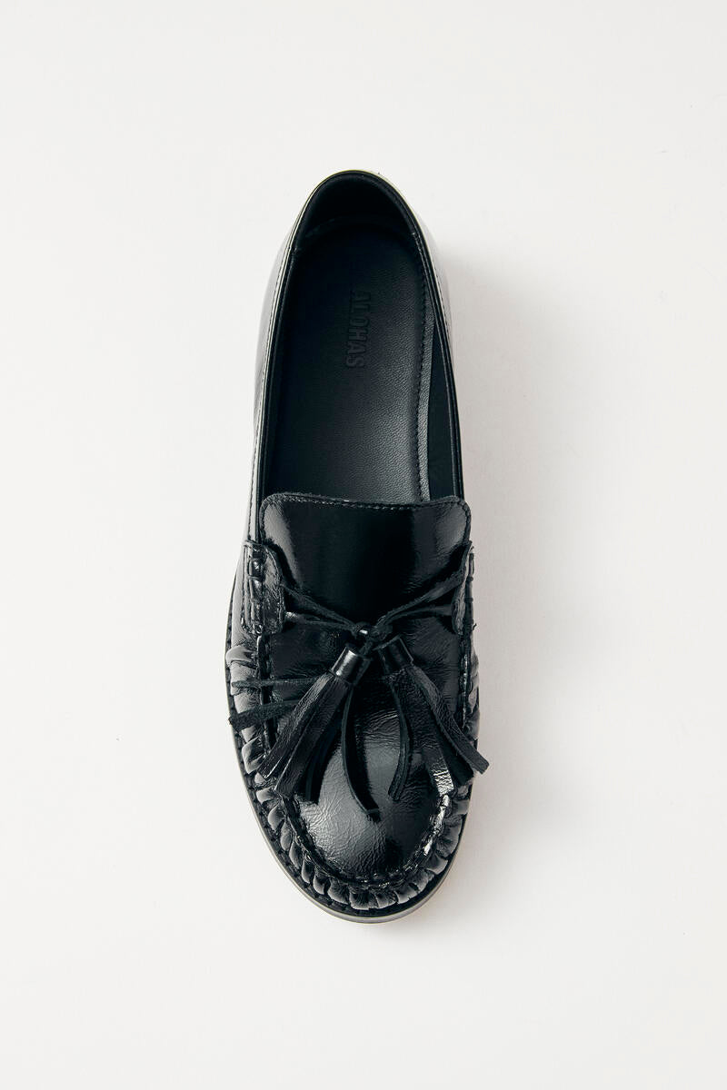 Marietta Onix Leather Loafers - Svart