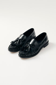 Marietta Onix Leather Loafers - Black