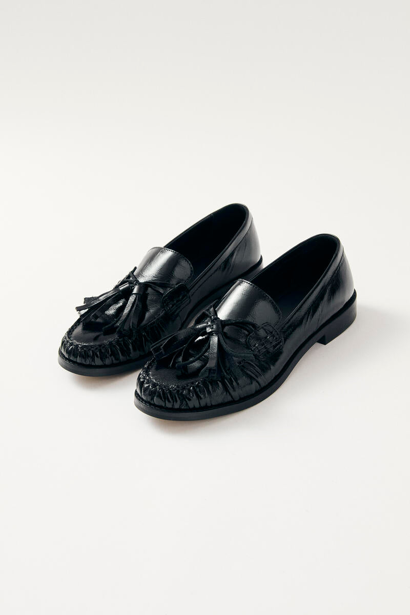 Marietta Onix Leather Loafers - Svart