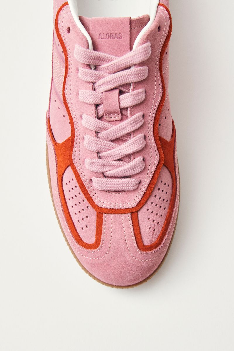 Rife Leather Sneakers - Sea Pink