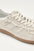 Leather Sneakers - Crochet Cream