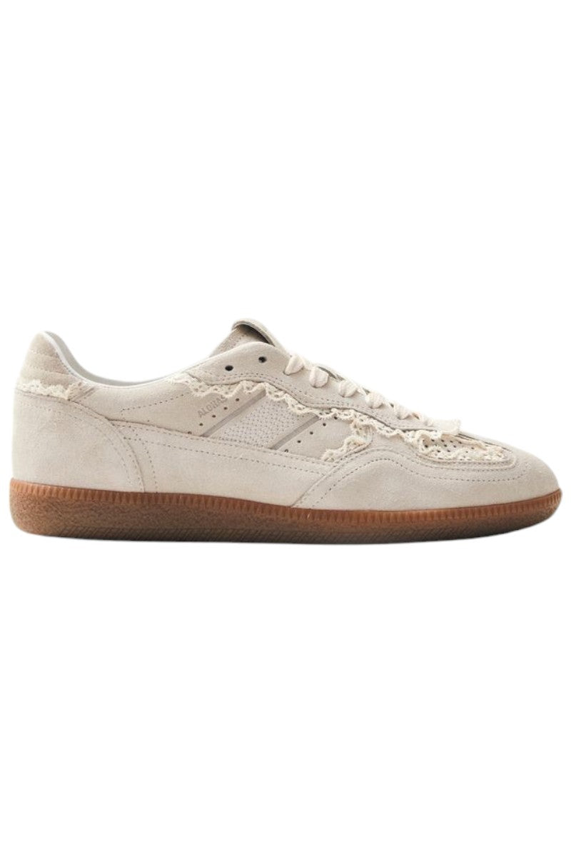Leather Sneakers - Crochet Cream