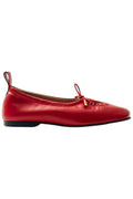 Rosalind Leather Ballet Flats - Red