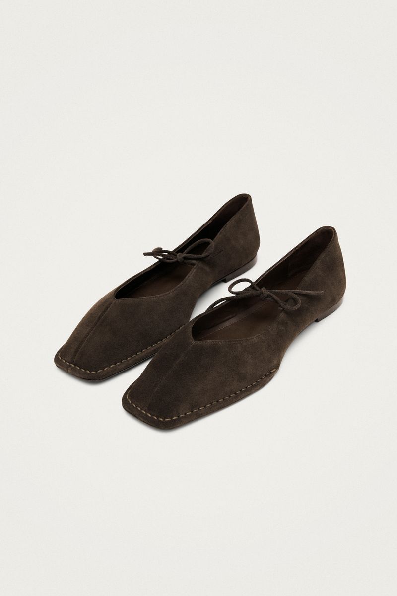 Sway Mocka Ballerinaskor - Kaffebrun