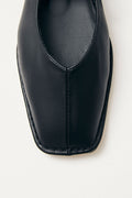 Sway Leather Ballet Flats - Svart