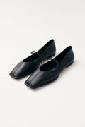 Sway Leather Ballet Flats - Svart