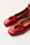 Rosalind Leather Ballet Flats - Red