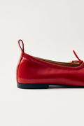 Rosalind Leather Ballet Flats - Red