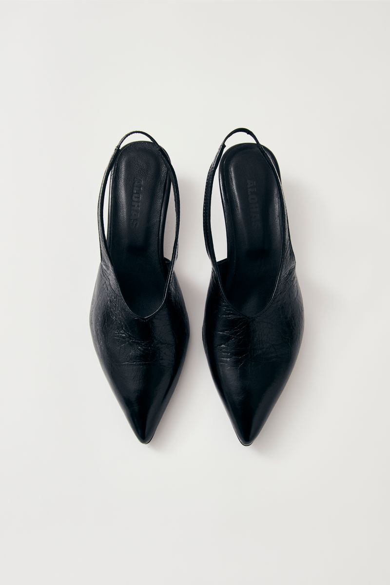 Eros Leather Mules - Svart