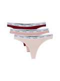 Thong 3Pk - Syrah/ Subdued/ Prairie Peach