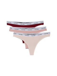 Thong 3Pk - Syrah/ Subdued/ Prairie Peach