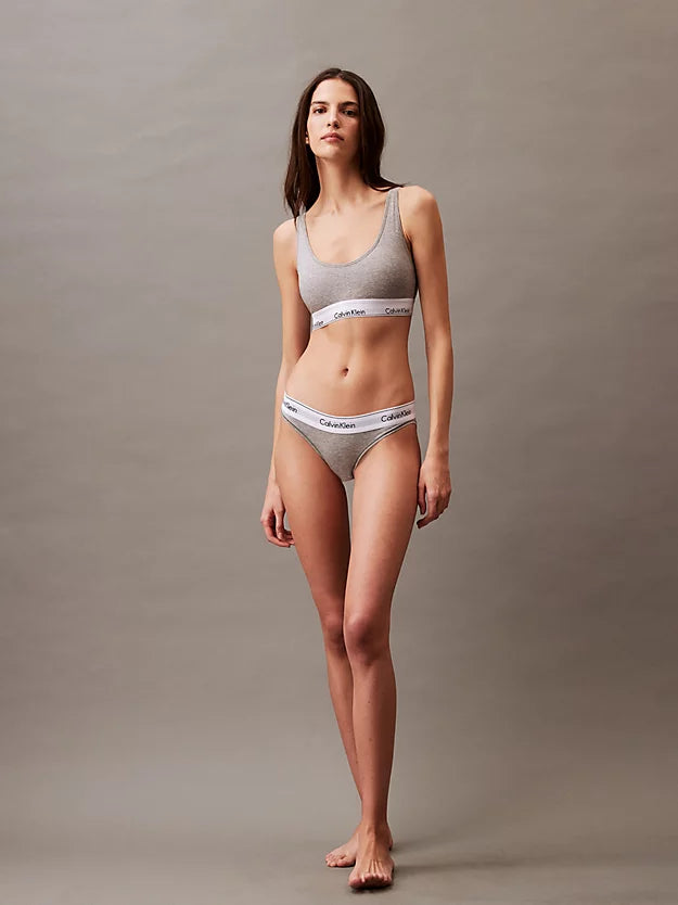 Lightly Lined Bralette - Grey Heather