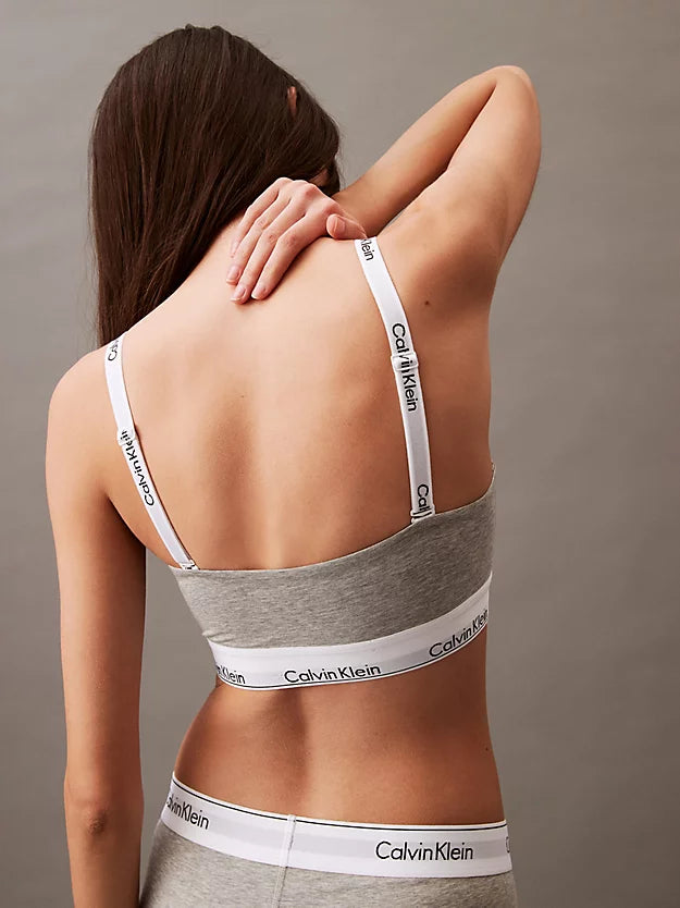 Lightly Lined Bandeau - Grey Heather