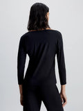 L/S Curve Neck - Black