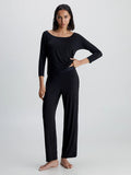 L/S Curve Neck - Black