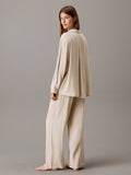 L/S Buttondown & Pant Sleep Set - Diamond Logo Cocoon