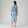 Iconic Sleeveless Dress - Wrapped In Blue