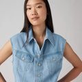 Iconic Sleeveless Dress - Wrapped In Blue