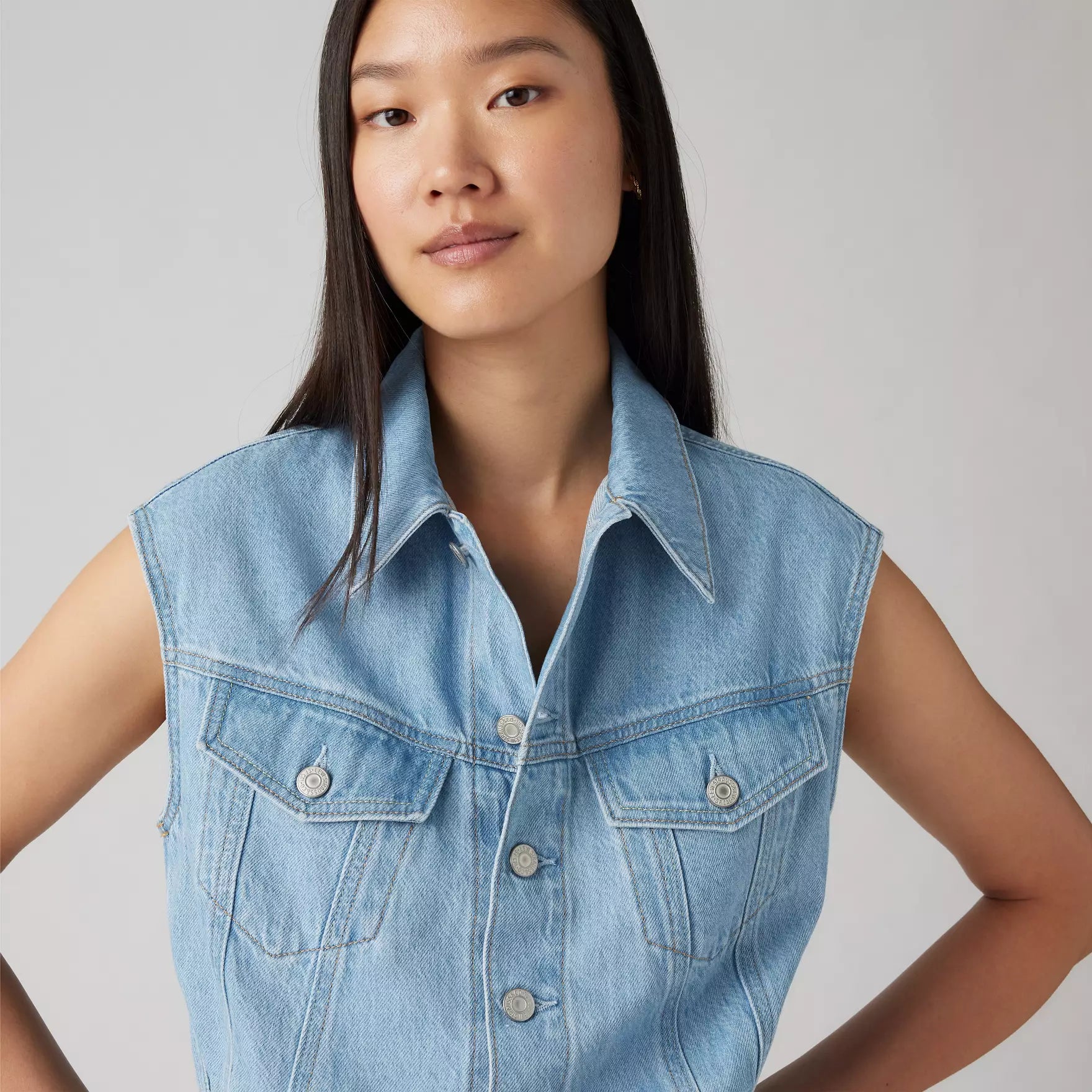 Iconic Sleeveless Dress - Wrapped In Blue