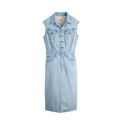Iconic Sleeveless Dress - Wrapped In Blue