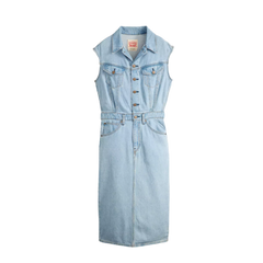 Iconic Sleeveless Dress - Wrapped In Blue