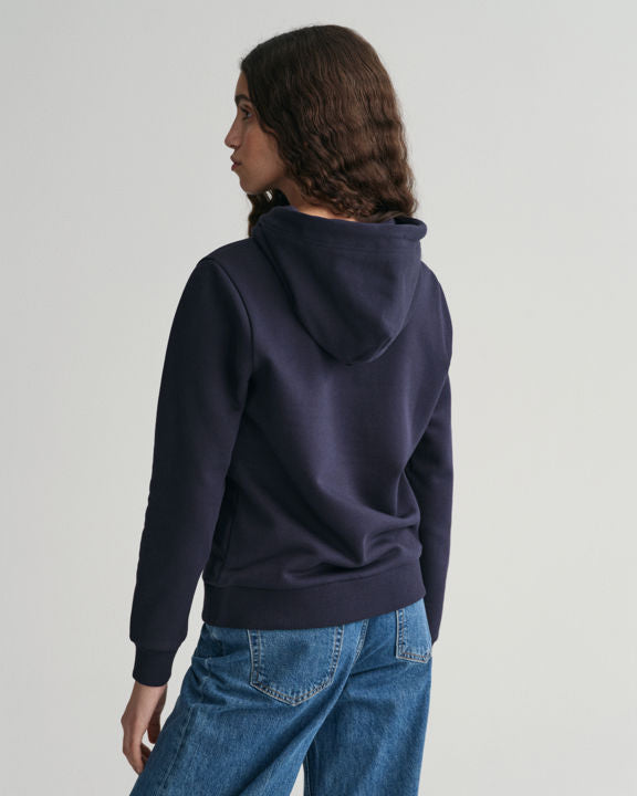 Regular Tonal Shield Hoodie - Evening Blue