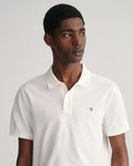 Regular Fit Shield Piqué Polo Shirt - White