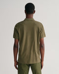 Regular Fit Shield Piqué Polo Shirt - Juniper Green