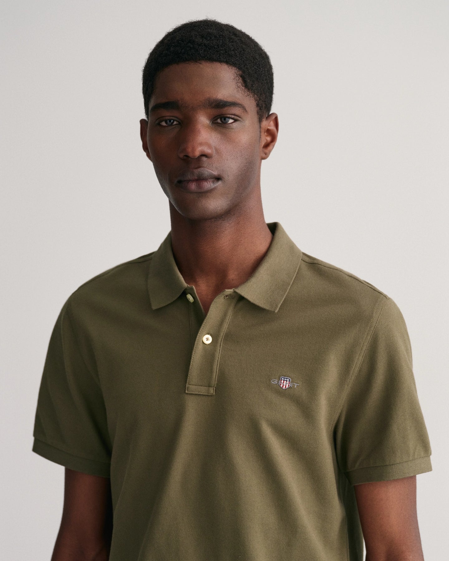 Regular Fit Shield Piqué Polo Shirt - Juniper Green