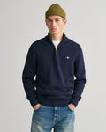 Casual Cotton Halfzip - Evening Blue