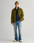 Casual Cotton Halfzip - Evening Blue