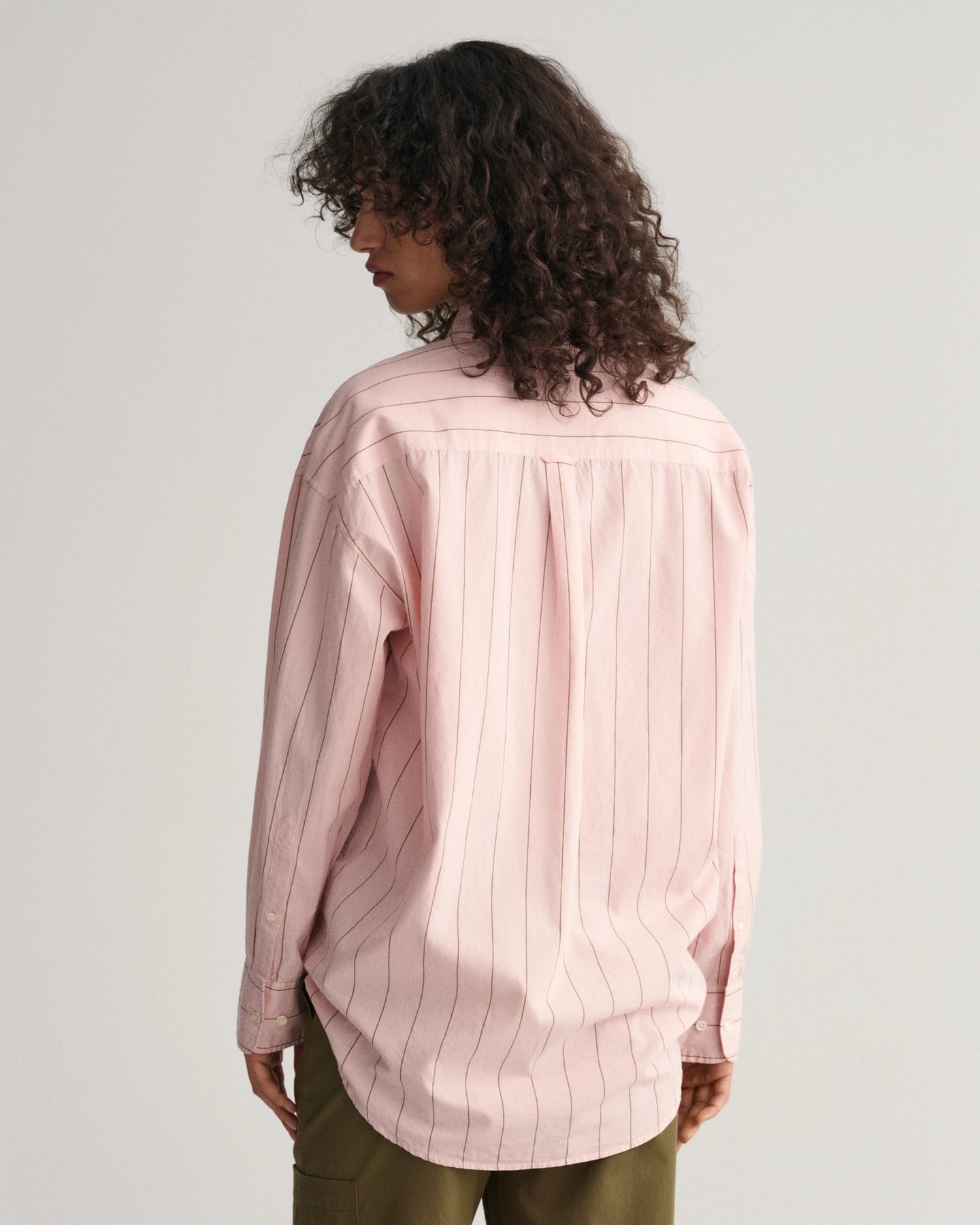 OS Luxury Oxford Bd Striped - Faded Pink