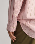OS Luxury Oxford Bd Striped - Faded Pink