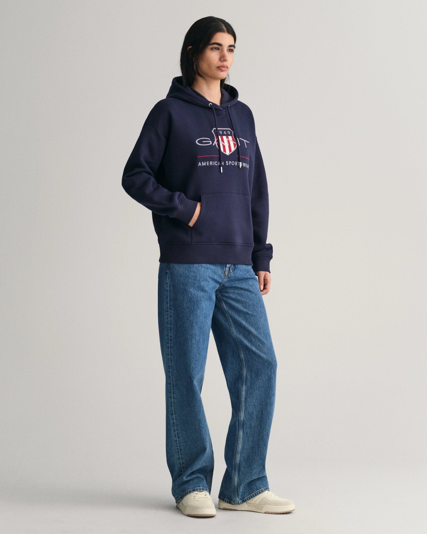 Rel Archive Shield Hoodie - Evening Blue