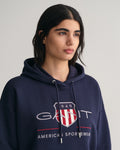 Rel Archive Shield Hoodie - Evening Blue