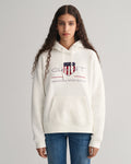 Rel Archive Shield Hoodie - Eggshell