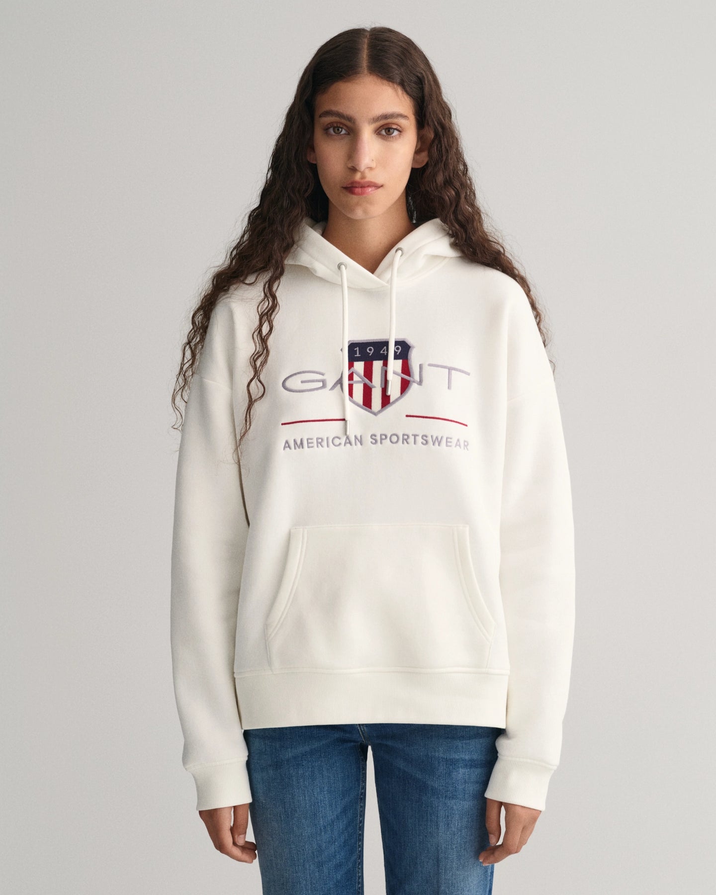 Rel Archive Shield Hoodie - Eggshell