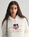 Rel Archive Shield Hoodie - Eggshell