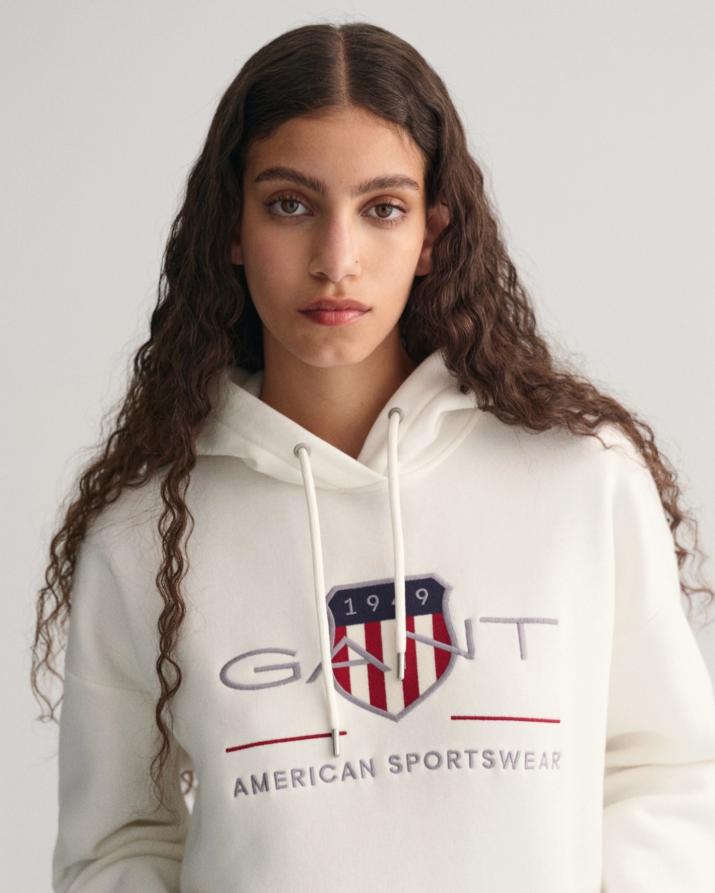 Rel Archive Shield Hoodie - Eggshell