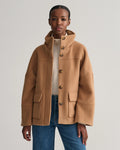Cropped Wool Jacket - Warm Khaki