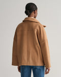 Cropped Wool Jacket - Warm Khaki