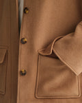 Cropped Wool Jacket - Warm Khaki