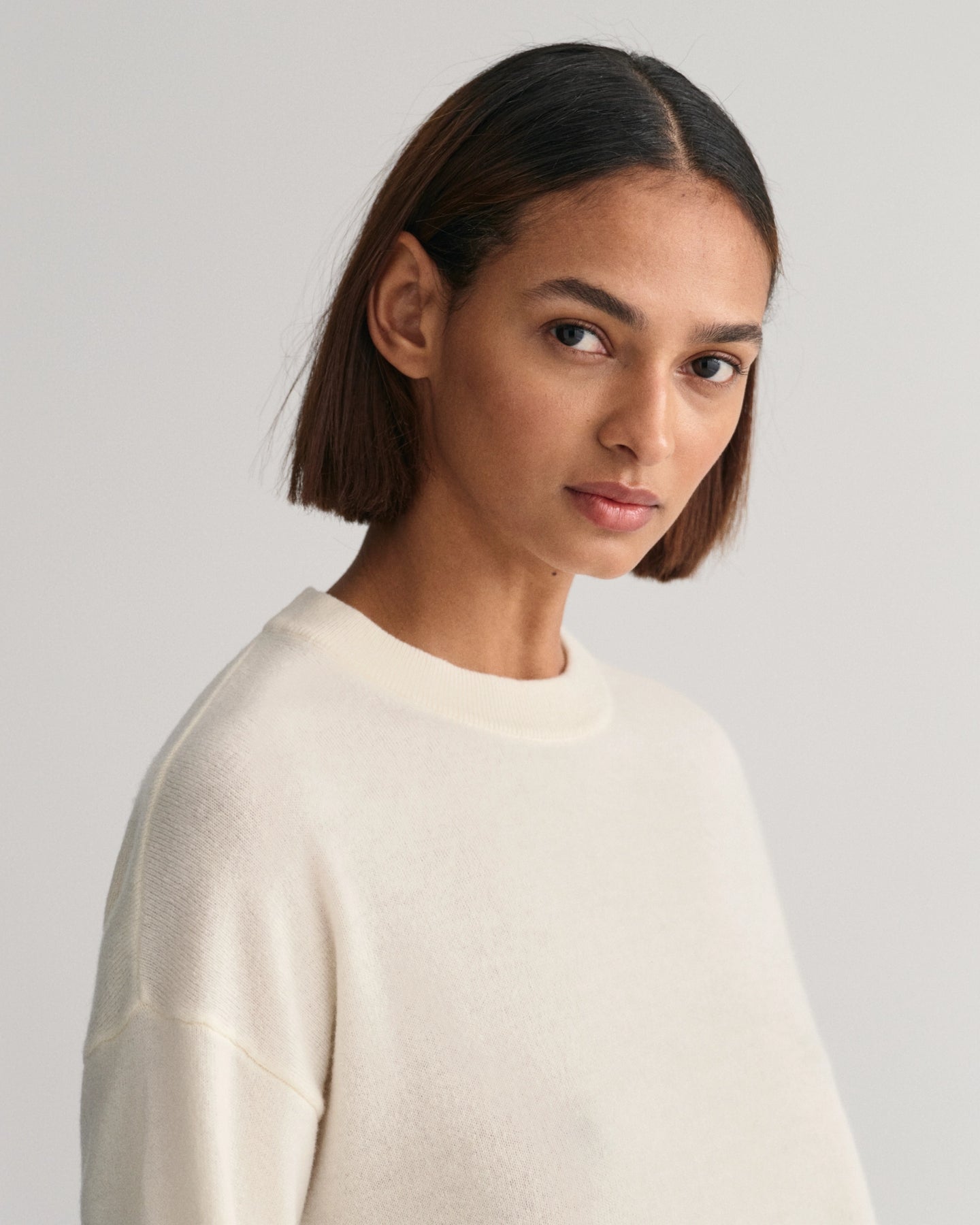 Superfine Lambswool C-Neck - Cream