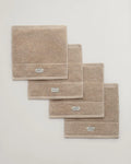 Premium Handduk 30x30 4-pack - Silver Sand