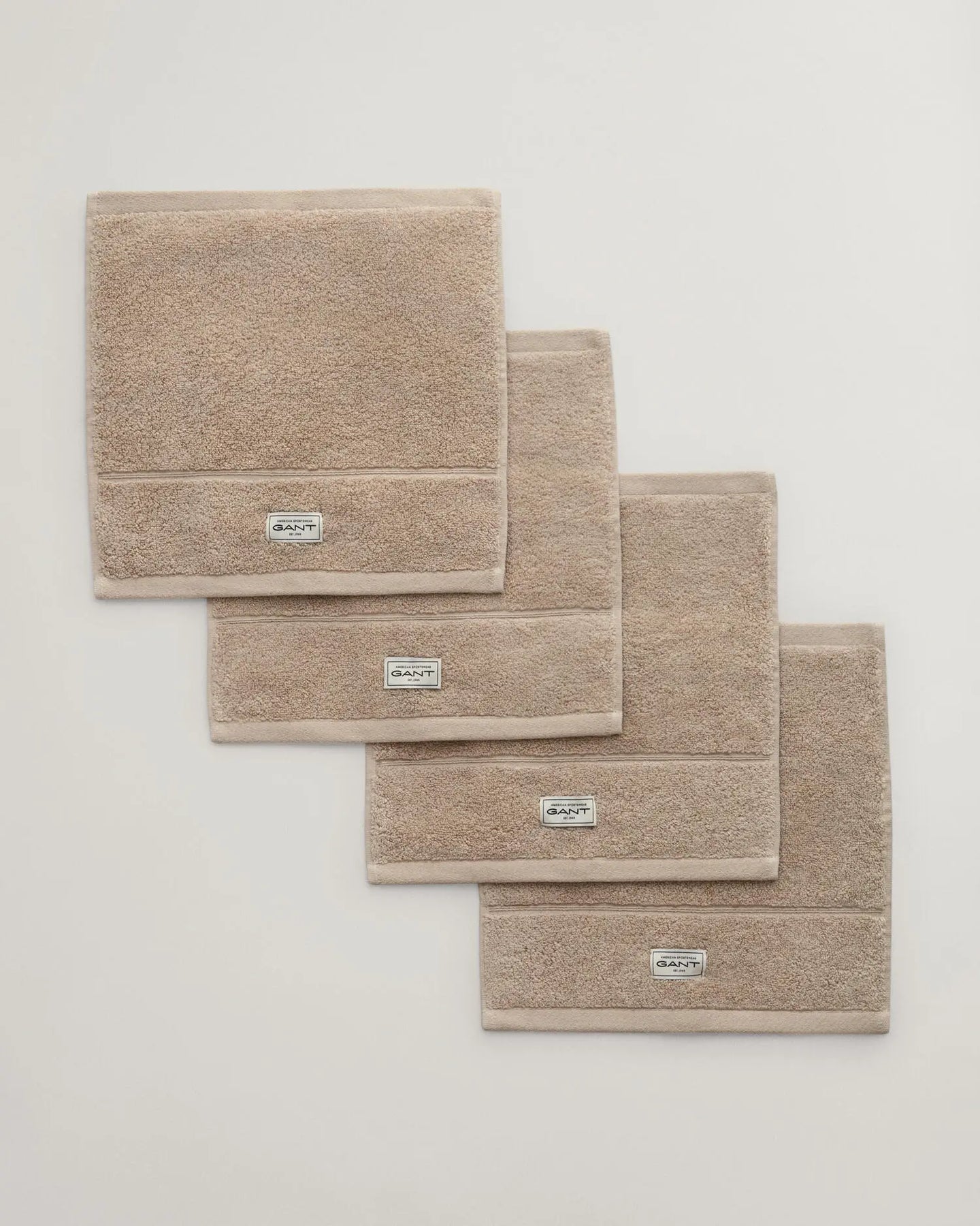 Premium Handduk 30x30 4-pack - Silver Sand