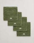 Premium Handduk 30x30 4-pack - Agave Green
