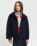 Cropped Wool Jacket - Evening Blue